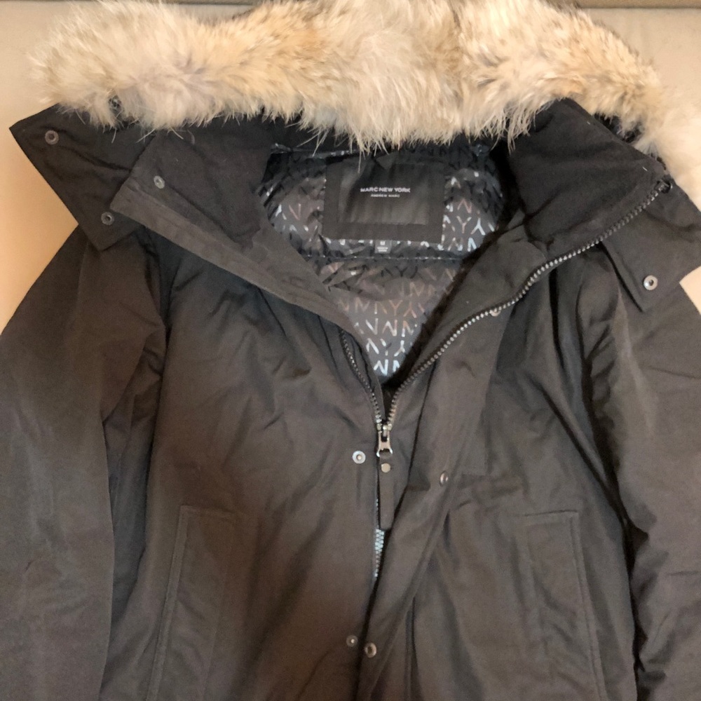 Andrew Marc Coat w/ Fur Trim